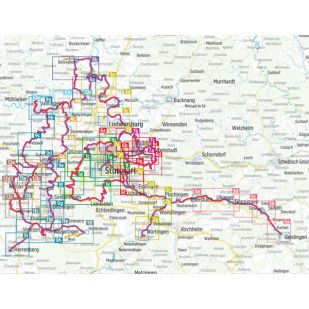 Rund um Stuttgart Bikeline Kompakt fietsgids 