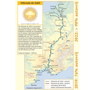 Veloroute du Soleil - incl Voie Bleue en Via Rhona (2023)