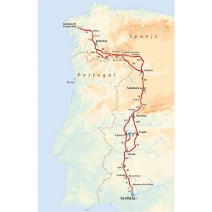 Zilverroute: Sevilla - Santiago de Compostela (Via de la Plata) 